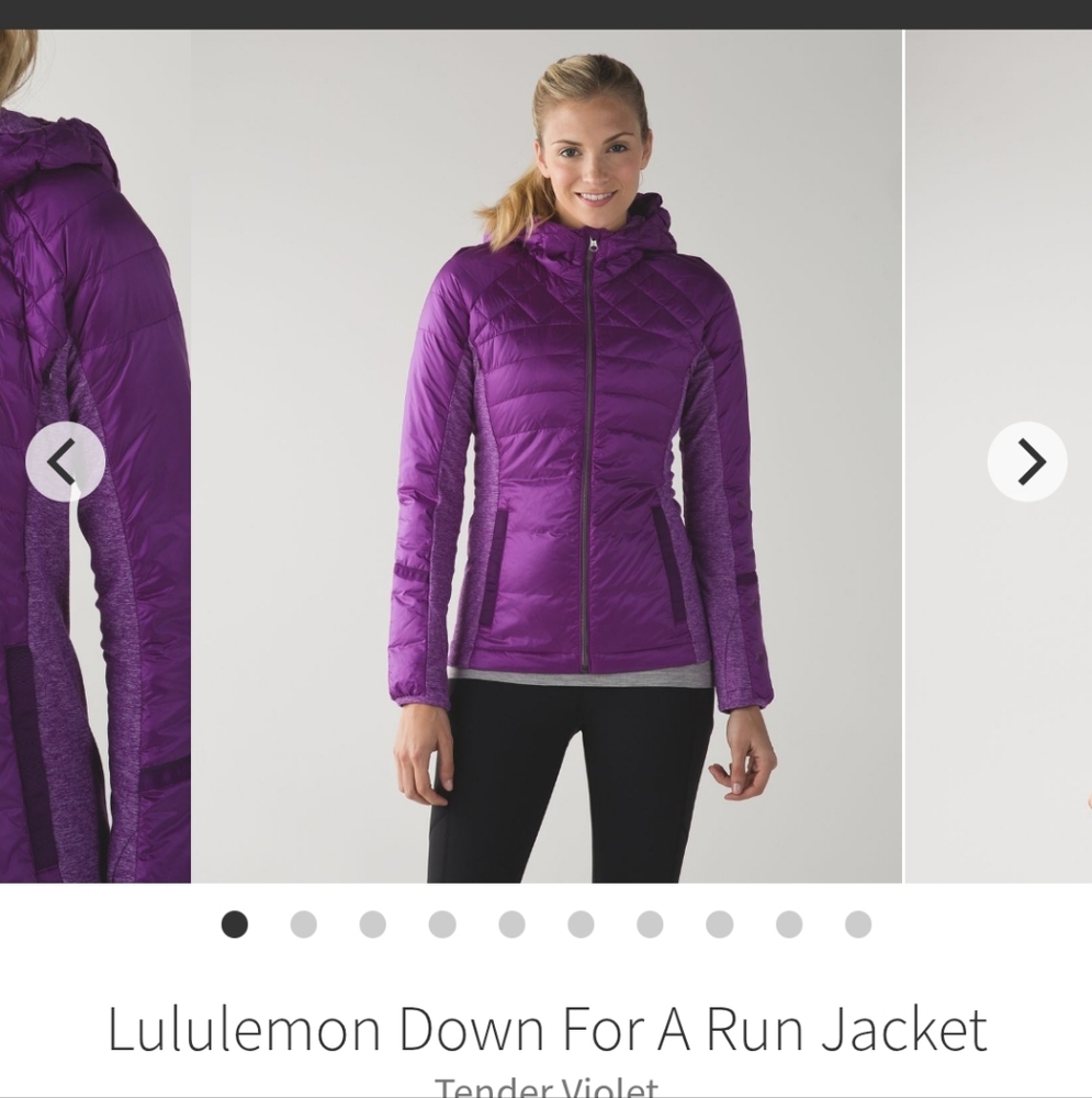 Lululemon Women's Down For A Run Down Jacket In Tender Violet Size 4